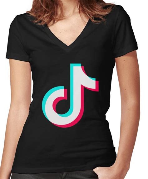 Tiktok Fitted V Neck T Shirt By Luckyluciano77 In 2021 V Neck T Shirt