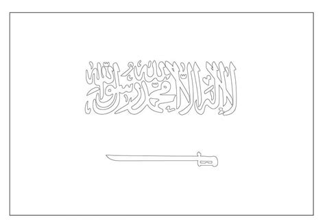 Dibujos De Bandera De Arabia Saudita Para Colorear Para Colorear Porn