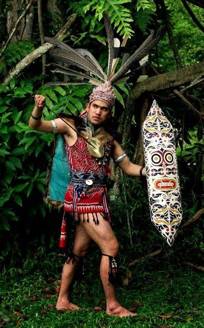 Iban Costume Sea Dayak Ngepan Laki Lelaki Iban Full Regalia Warrior