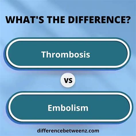 Difference Between Thrombosis And Embolism Difference Betweenz