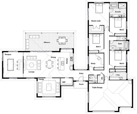 Floor Plan Friday Separate Living And Bedroom Wings L Shaped House