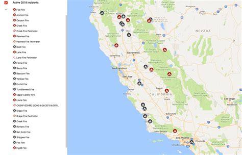 California Wildfire Map The Current State Of Fires And Warnings