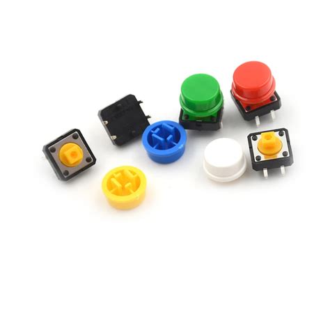 25pcsset 121273mm Micro Switch Button Tact Cap Tactile Push Button