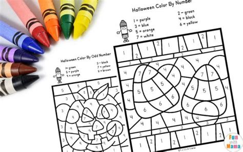 Halloween Color By Number - Fun with Mama