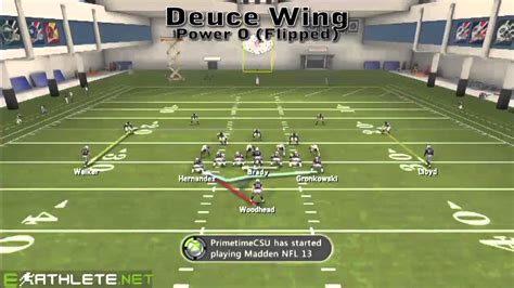 Madden 13 New England Patriots Playbook Running Game Youtube