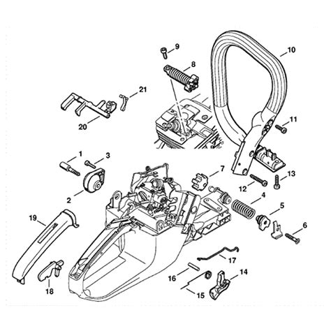 Stihl Ms 341 Chainsaw Ms341 Parts Diagram Av System