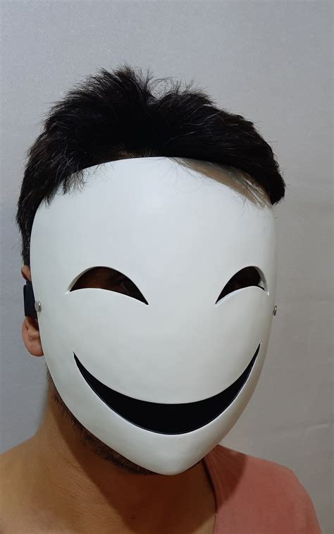Black Bullet Anime Kagetane Hiruko Mask Handmade For Cosplay Etsy