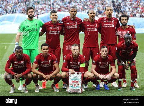 Madrid Spain June 01 2019 Liverpool Squad Pictured During The