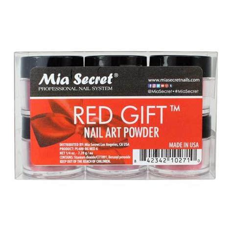 Mia Secret Nail Art Powder Red T Collection Skyline Beauty Supply