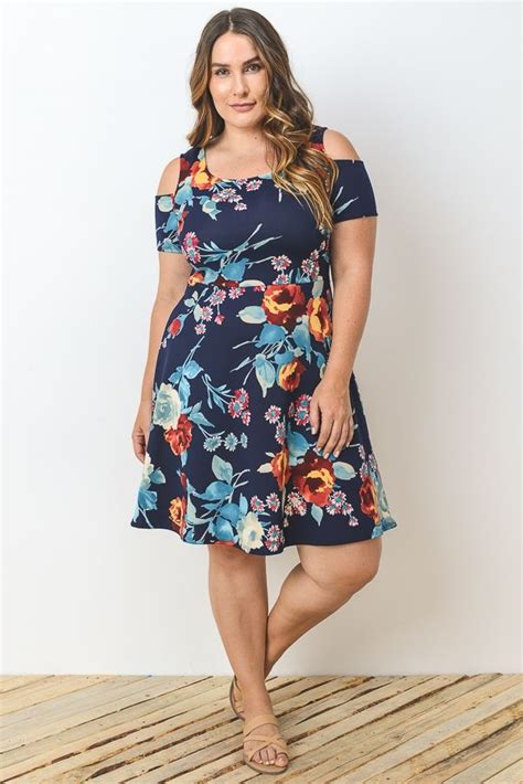 Fit And Flare Floral Dress Plus Size 37 50 Plus Size Dresses Fit And Flare Floral Dress