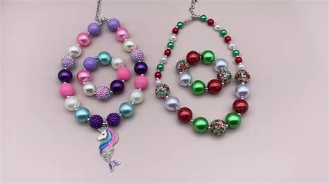 Genya Gumball Kids Jewelry Set Chunky Kids Jewelry Necklace And