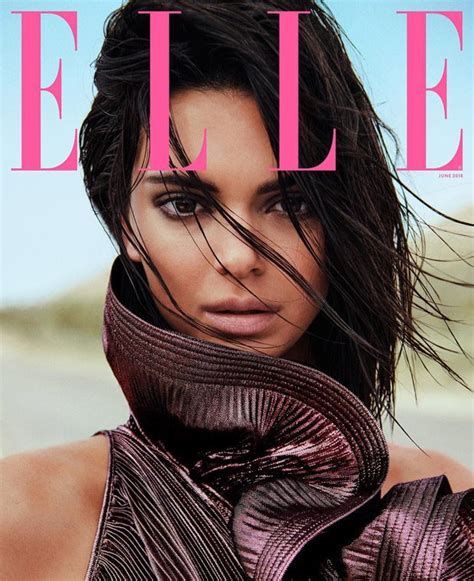 Kendall Jenner Stars In The Cover Story Of Elle Magazine June 2018 Issue