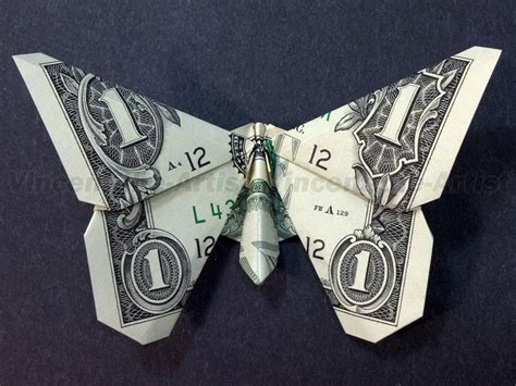 Butterfly Money Origami Dollar Bill Animal Insect Cash Etsy