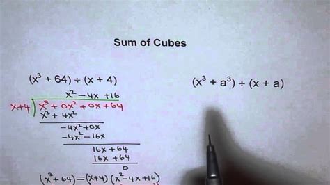 Sum Of Cubes Youtube