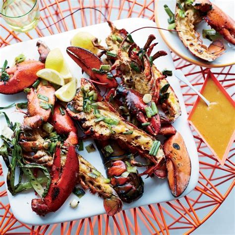 Grilled Lobsters With Miso Chile Butter Recipe Recipe Grilled