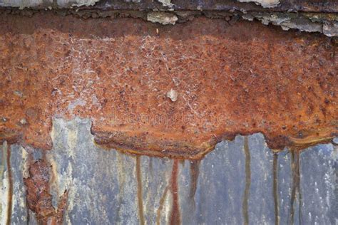 Old Metal Corrosion Sheet Rust And Oxidized Metal Background Stock