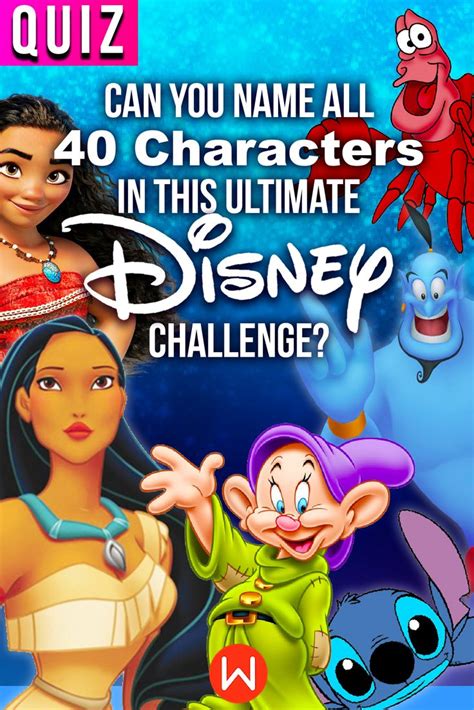 Quiz Can You Name All 40 Characters In This Ultimate Disney Challenge