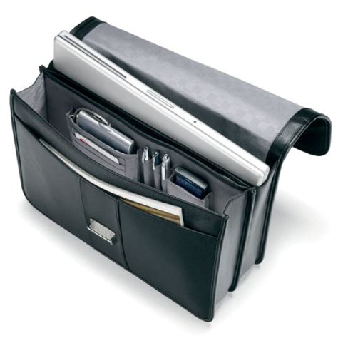 Samsonite Leather Flapover Briefcase All Travel Bag
