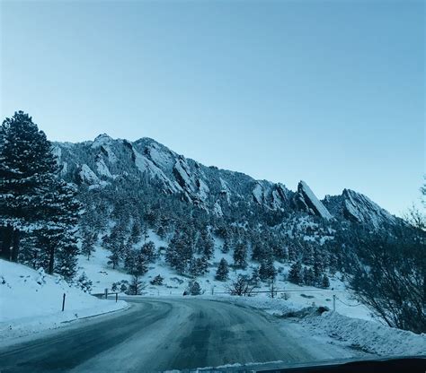 Mountains Boulder Colorado Snow Winter Colorado Snow Bouldering