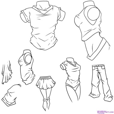 Tutorial Page Drawing Anime Clothes Anime Drawings Manga Drawing