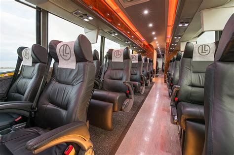 Luxury Coach Bus Between New York And Boston Luxury Bus Bus Interior