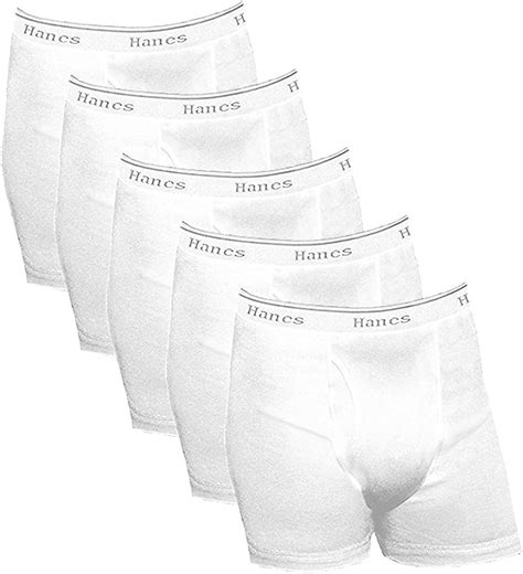 Hanes Men S 5 Pack Boxer Briefs With Comfortflex Waistband Medium White At Amazon Men’s