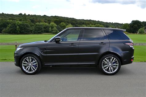 Stealthy Satin Black Range Rover Sport Svr Reforma Uk