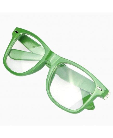 Bigood Retro Vintage Clear Lens Frame Wayfarer Trendy Nerd Geek Glasses Green At Iambcoolin