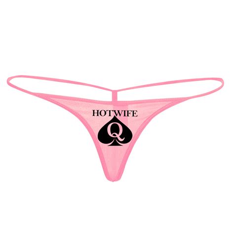 Buy QOS Blacked Queen Of Spades Hotwife Vixen Logo G String Thong Tanga