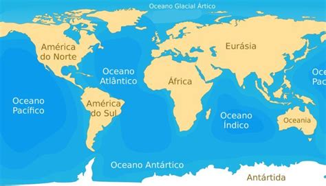 Plano De Aula De Geografia Sobre Os Continentes E Oceanos Continentes