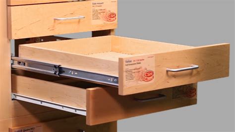 Some filing of the guide got me through the rest of the kitchen cabinets with the gun failing again on the last drawer 3 pins from the end. How to Choose the Right Cabinet Drawer Slide (Video) | CS ...