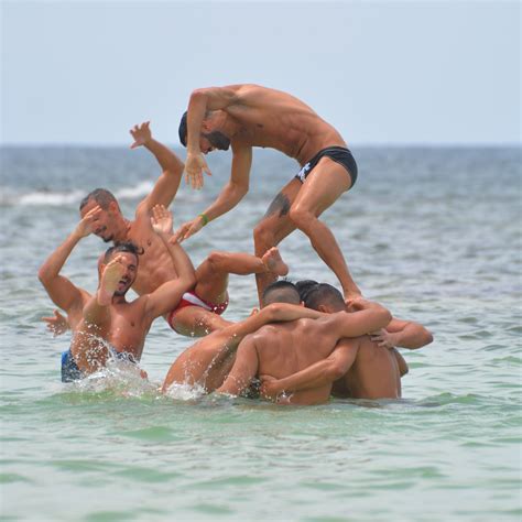 free images sea people muscle men teamwork swimming trunks team building sun tanning