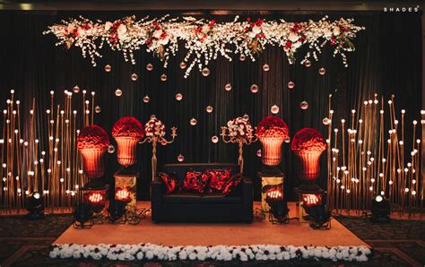 Photo Of Floral Stage Decor For The Sangeet