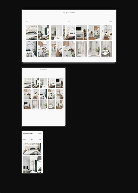 Minimalist Web Design For Interior Designer From Russia On Behance