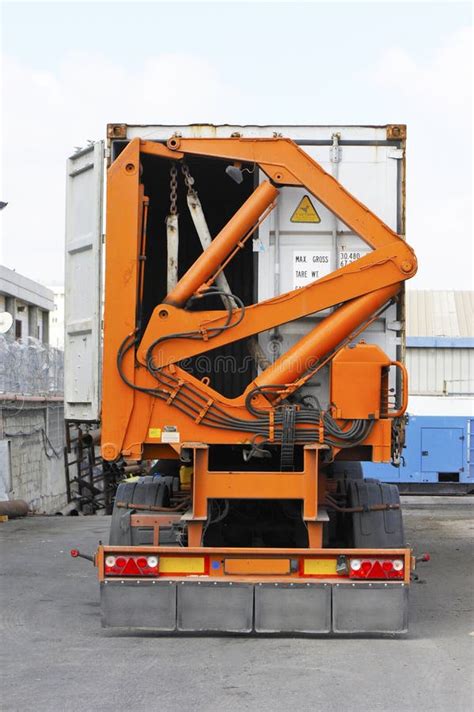 Container Truck Stock Image Image Of Container Crane 42383267