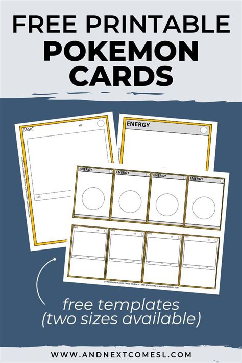 Millions of children from countries across the globe it can be frustrating, however, to play without rare or expensive cards, or to have an idea for a pokemon card of your own that you can't see in official. DIY Pokemon Cards {Free Printable Template} | Pokemon diy ...