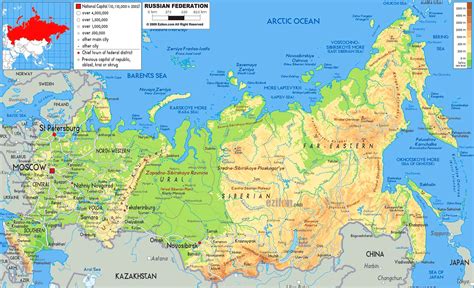 Largest Most Detailed Map And Flag Of Russia Travel Around The World