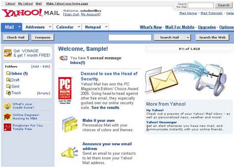 Get A Free Yahoo Email Account