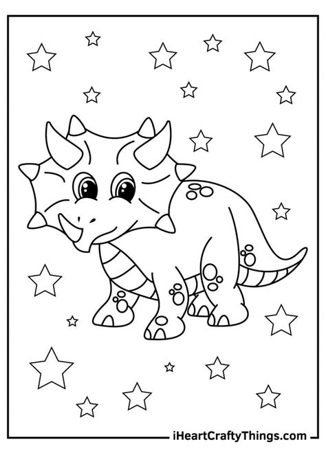 Triceratops Coloring Pages 100 Free Printables