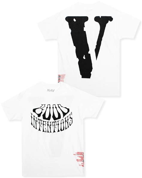 Nav Official X Vlone Good Intentions T Shirt Whiteblack