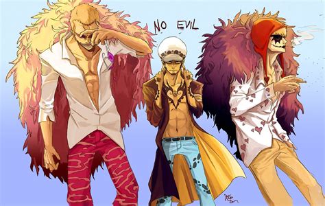 Trafalgar D Water Law Donquixote Doflamingo Joker Donquixote Rosinante