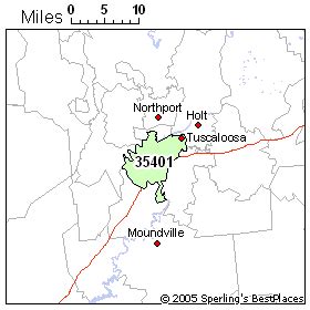 Users can easily view the boundaries of each zip code and the state as a whole. Best Place to Live in Tuscaloosa (zip 35401), Alabama