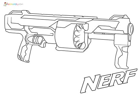 Fortnite Nerf Guns Coloring Pages