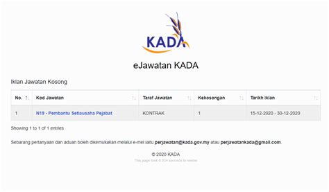 Tarikh tutup permohonan :18 jun 2021 lokasi :selangor untuk pengetahuan semua, iklan kerja kosong ini hanya valid atau sah pada tarikh yang. Jawatan Kosong di Lembaga Kemajuan Pertanian Kemubu (KADA ...