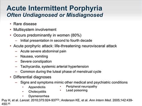Acute Intermittent Porphyria A View From The Trenches Transcript