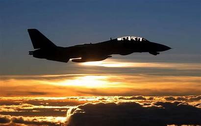 Sunset Plane Wallpapers Airplane F14 Military Desktop