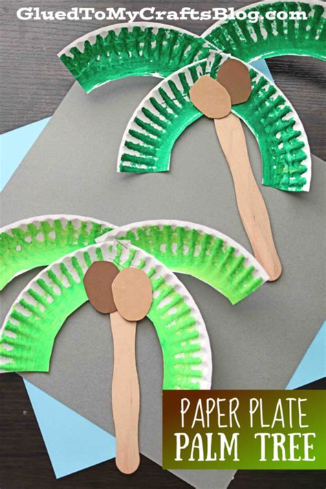 Paper Plate Palm Tree Craft