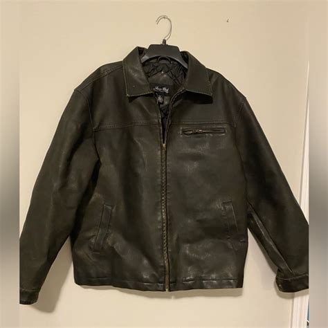 Simon Clark London Jackets And Coats Faux Leather Jacket Xl Poshmark