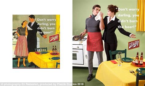 Eli Rezkallah Recreates Sexist 1950s Adverts Daily Mail Online