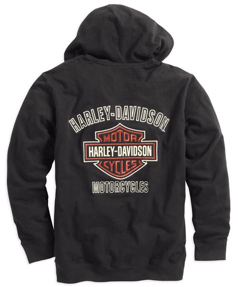 99003 16vm Harley Davidson Zip Hoodie Bar And Shield Schwarz Im